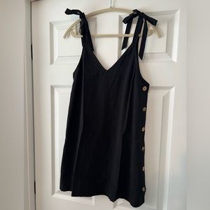Topshop Bow Dress with Side Button Details